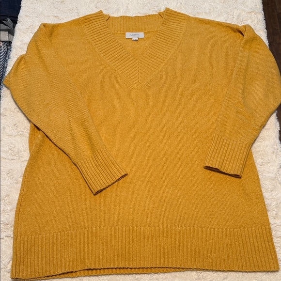 LOFT Sweaters - LOFT Women's Golden V-Neck Sweater